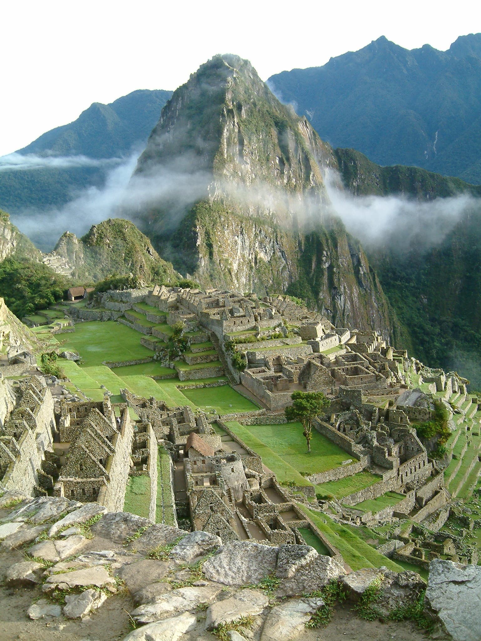 Allard Schmidt: "This picture was taken at sunrise, after hiking ahead of the group towards Machu Picchu I found Machu Picchu empty, Wayne Pichu was covered in clouds. After waiting 10 minutes the clouds dissolved beautifully resulting in this picture. Unfortunately, the moment t