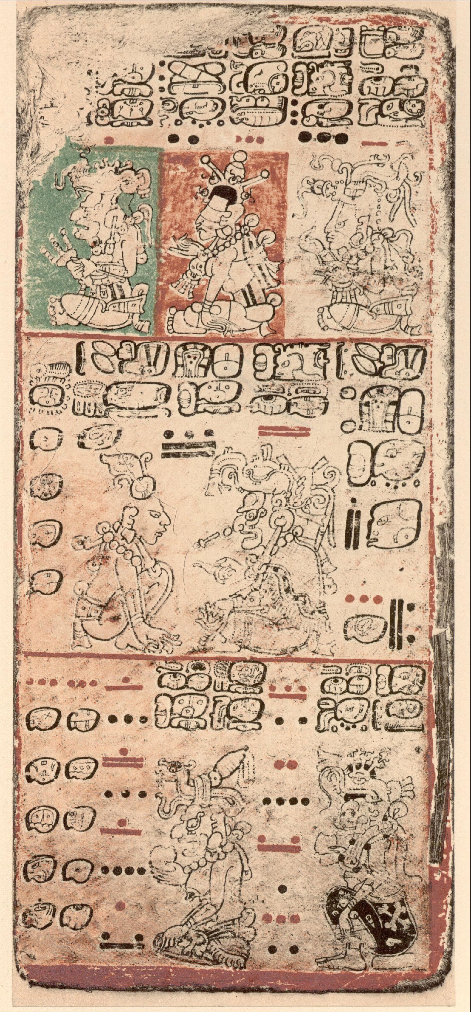 image from the Dresden Codex (page 9). Adapted from the 1880 edition by Förstemann.