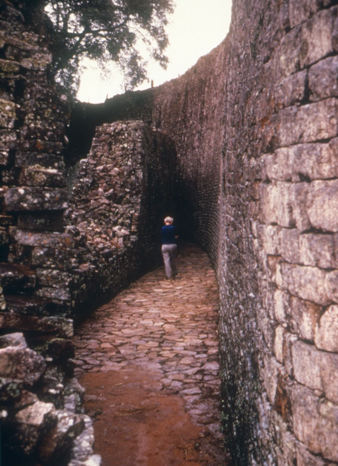 Corridor in Great Zimbabwe ruins (Public Domain photograph)